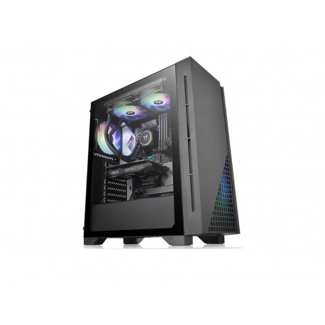 Gabinete Thermaltake H330 Tg Atx Cristal color Negro