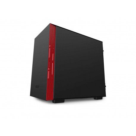 Gabinete Nzxt H710i Eatx S/ Fuente Cristal color Negro con Rojo