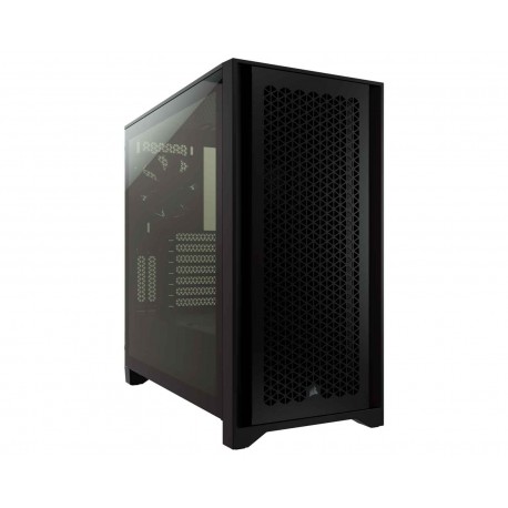 Gabinete Corsair Airflow 4000d Atx Cristal Miditower Cc-9011200-ww color Negro