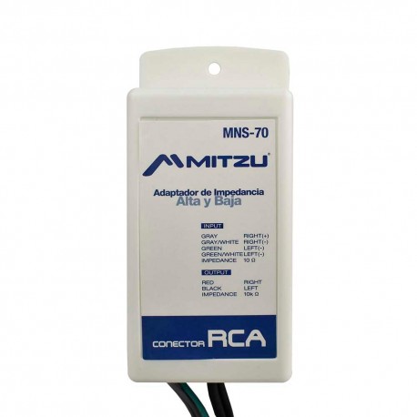 Adaptador de Impedancia Mitzu Mns-70 color Negro