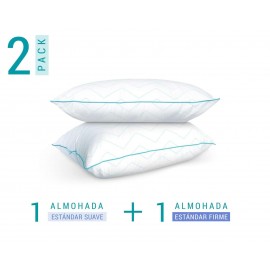 Almohada Sognare Fussion Estándar Suave/Firme 2 Piezas