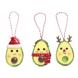 Esferas Navideñas Xmas Avocado (3 Piezas)