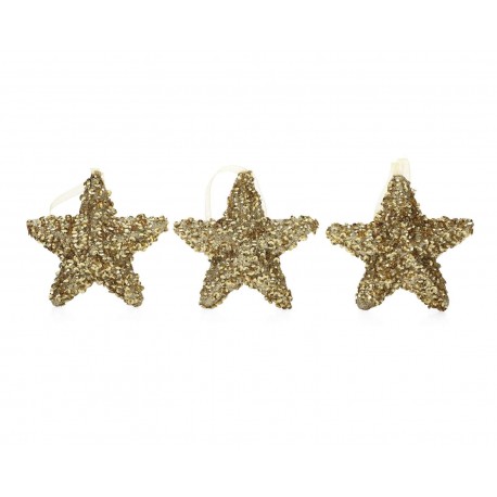 Accesorios para Árbol Navideño Golden Star (3 Piezas)