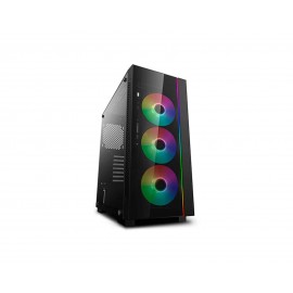 Gabinete Deepcool DP-ATX-MATREXX55V3-AR color Negro Matrexx 55 V3 Argb Eatx S/Fuente Cristal