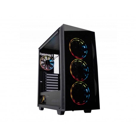 Gabinete Balam Rush Argus Ii Rgb Atx S/fuente Cristal Br-931205 Negro