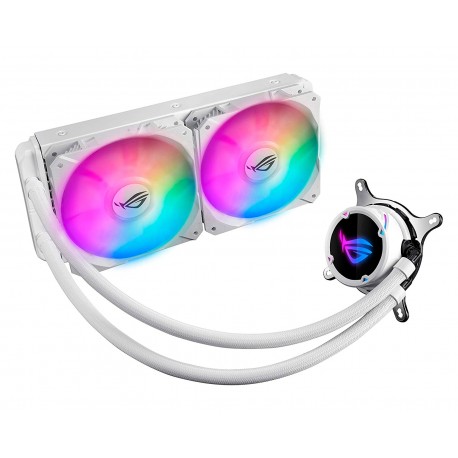 Enfriamiento Liquido Asus Rog Strix Lc240 Rgb color Blanco 2x120mm Intel/amd