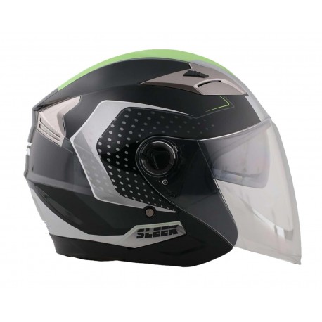 Casco para Motociclista Sleek Grande 3/4 color Gris