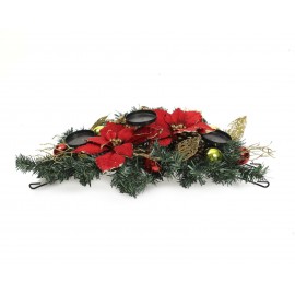 Candelabro Poinsettia Candle 1 Pieza