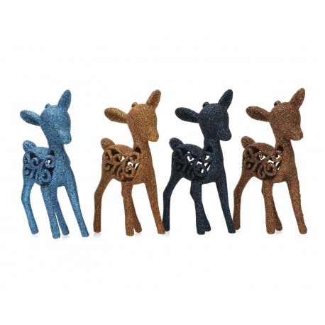 Reno Navideño Moka Deer (4 Piezas)