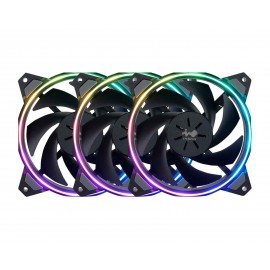 Ventilador Inwin Asl120 color Negro Argb de 120 mm Sirius Loop Kit 3x1