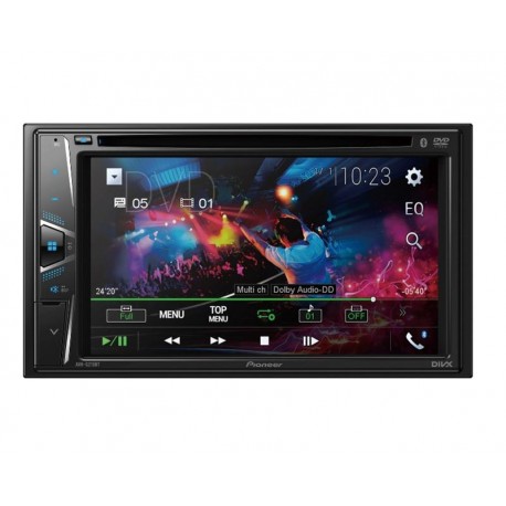 Autoestéreo Pioneer con CD AVH-G225BT de 6.2' Bluetooth Compatible con Cámara de Reversa Negro