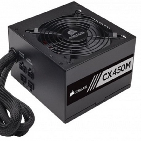 Fuente de Poder Corsair Cx450m 450w Sm 80 Plus Bronze (cp-9020101-na) color Negro