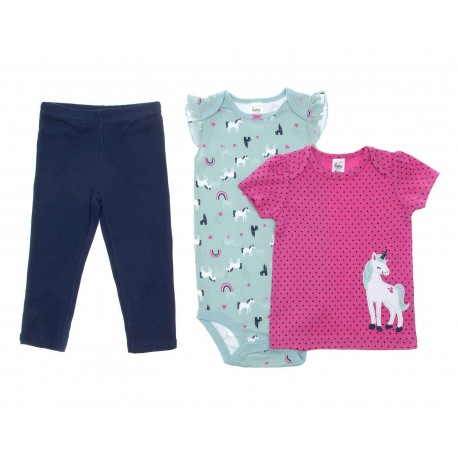 Conjunto Rosa marca Precious Baby by Carters para Bebé Niña