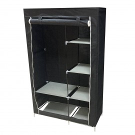 Closet Rack Organizdor Genérico color Negro con 6 Espacios