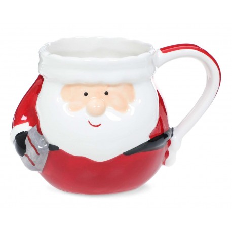 Taza Navideña Santa de Cerámica