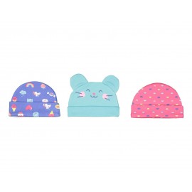 Gorros marca Baby colors para Bebé Niña (3 piezas)