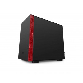 Gabinete Nzxt H710i Eatx S/ Fuente Cristal color Negro con Rojo