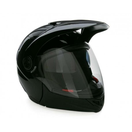 Casco para Motociclista con Visera Abatible Brumm Extragrande color Negro