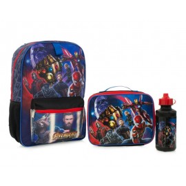 Juego de Mochila, Termo y Lonchera Marvel Avengers