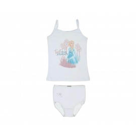 Coordinado de Blusa y Pantaleta color Blanco marca Disney para Niña