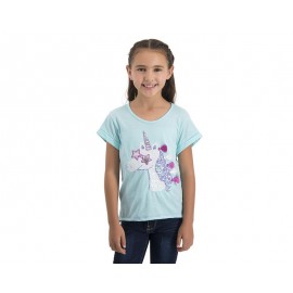 Playera Verde marca Up & Down Girls para Niña