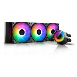 Sistema de Enfriamiento Deepcool Castle 360 color Negro RGB Cpu Amd Intel